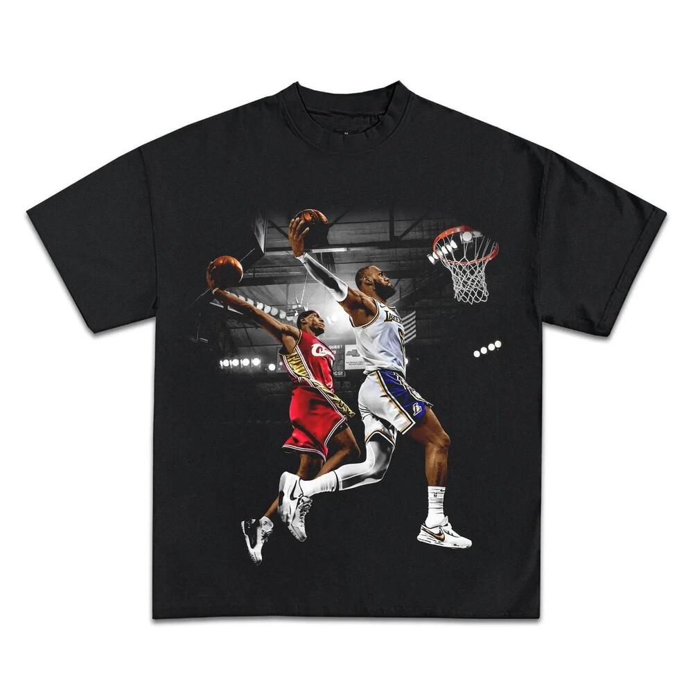 Lebron James Past Boxy Shirt Basketball Tee Streetwear